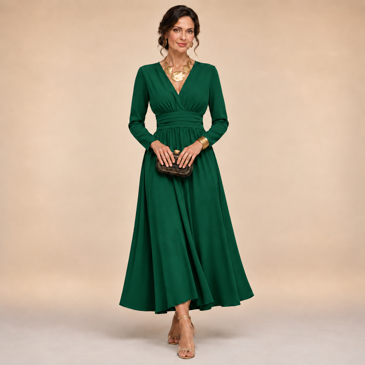 Isabella | Long Sleeve Wrap Dress