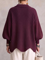 Eleanor | Gold-Button Cardigan